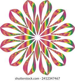 New ink Abstract circle pattern mandala flower floral petal stack. zentangl spirograph modern circular pattern geometric tribal lace motif black white. single art mehendi. Digital textile frame stamp

