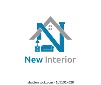 New Interior symbol logo design illustration.	
