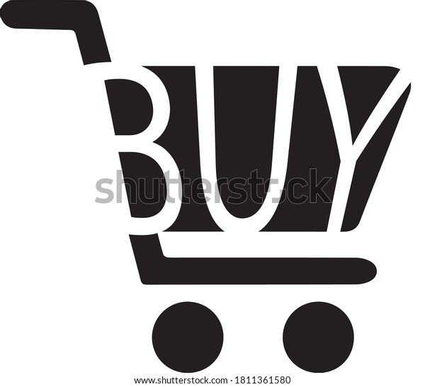 New Interpretation Shopping Cart Stock Vector (Royalty Free) 1811361580