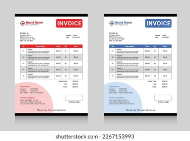 New Invoice Template Design 2023