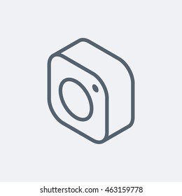new isometric camera emblem social networks