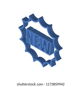 New isometric left top view 3D icon