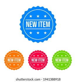 New Item Product Badge Icon Design Vector