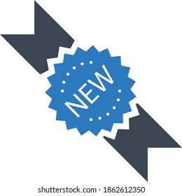 New Item Product Tag for Web and App Vector Icon design, Just Arrived Concept, Black Friday and Cyber Monday Sale Symbol on White background