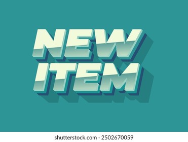 Neues Element. Design von Texteffekten im 3D-Stil für Druck- und Verwendungszwecke