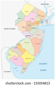 515 Pennsylvania new jersey map Images, Stock Photos & Vectors ...