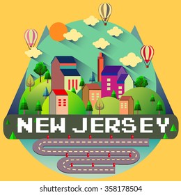 NEW JERSEY - City vector illustration