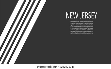 New Jersey Devils ice hockey team uniform colors. Template for presentation or infographics.