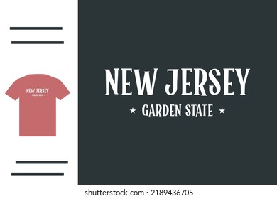 New jersey lover t shirt design 