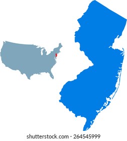 New Jersey map