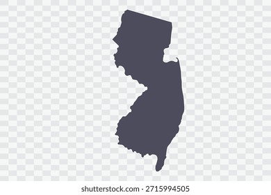 NOVA JERSEY Mapa Minimalista de alta qualidade PNG Porpoise Color no fundo transparente Perfeito para apresentações infográficos materiais educacionais e projetos de design gráfico