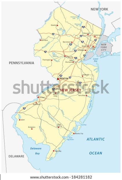 368 Town Map Of New Jersey Images, Stock Photos & Vectors | Shutterstock