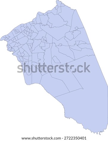 New Jersey State Burlington County vector Census Tract polygon based on Tiger 2020 Census Data