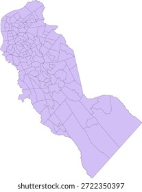 New Jersey State Camden County vector Census Tract polygon based on Tiger 2020 Census Data