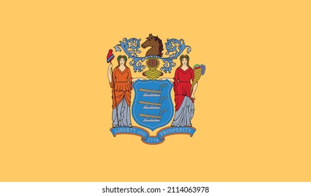 New Jersey US State Vector Illustration
