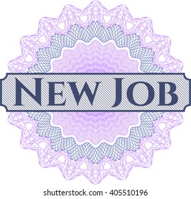 New Job abstract rosette
