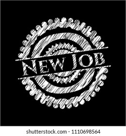 New Job with chalkboard texture