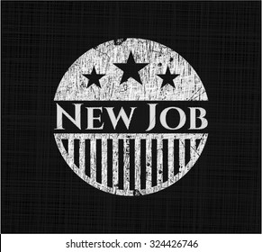 New Job with chalkboard texture