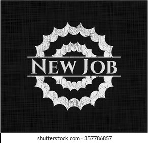 New Job with chalkboard texture