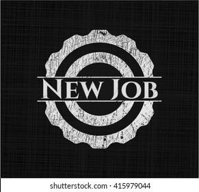 New Job with chalkboard texture