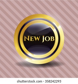 New Job golden emblem