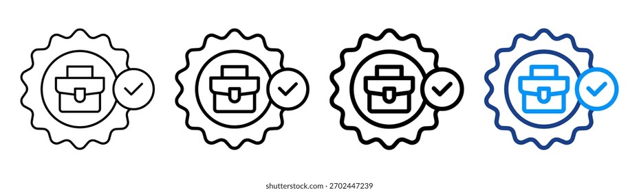 New Job Icon Different Outline Collection Set