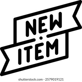 new job icon. Thin Linear Style Design Isolated On White Background