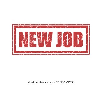 New job  stamp