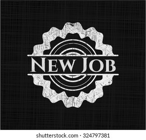 New Job written on a blackboard