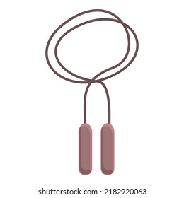 New jump rope icon cartoon vector. Children gym. Sport exercise