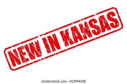 NEW IN KANSAS red stamp text on white