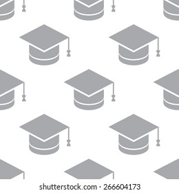 New Knowledge white and black seamless pattern for web design. Vector symbol
