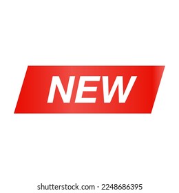 NEUES Label mit flachem Design. Breaking News. Neueste Neuigkeiten. Vektorgrafik.