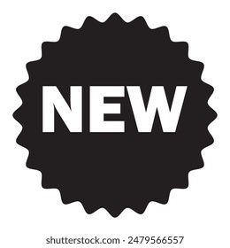   Symbol für Neue Beschriftung. Neues Produkt Label-Symbol. Vektorillustration.