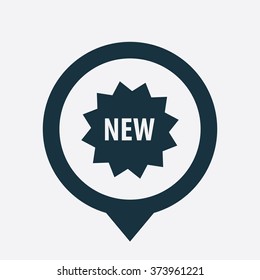 new label Icon Vector