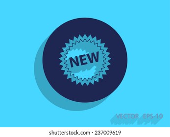 New label icon, vector illustration