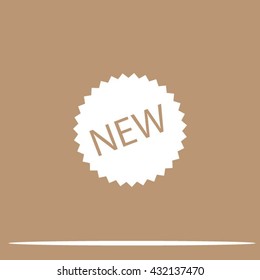 New label icon, vector illustration