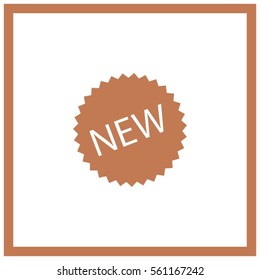 New label icon, vector illustration