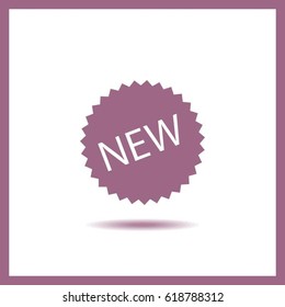 New label icon, vector illustration