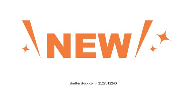 NUEVA etiqueta. Nueva versión, nuevo producto. Vectores editables.