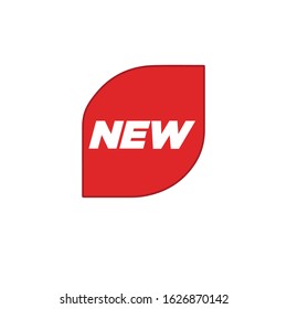 New Label. Sale tags. Discount red ribbons, banners and icons. Shopping Tags. Sale icons. Red isolated on white background, vector illustration.