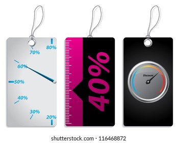 New label set with cool discount meter