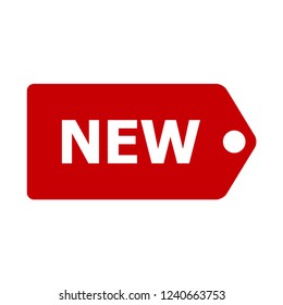 New label. New sign. New banner. Vector icon