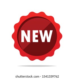 NEW label sticker vector isolated