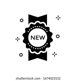 Neue Vektorillustration Label-Illustration. Shopping und E-Commerce-Symbol 