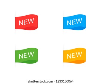 New Labels Collection. Vector illustration.