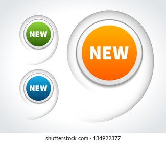 New Labels Set Vector Design Elements Stock Vector (Royalty Free ...