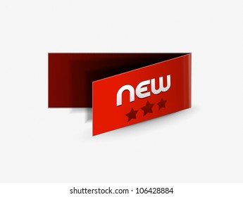 New labels, tag, sticker design element . Vector.