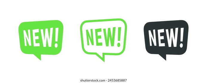 ¡Nuevo! Etiquetas o etiqueta. Iconos vectoriales