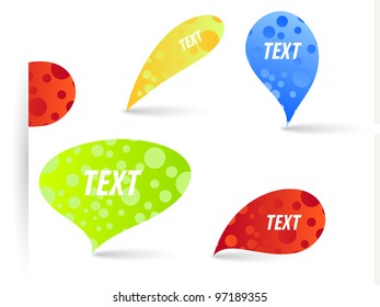 New labels. Vector.
